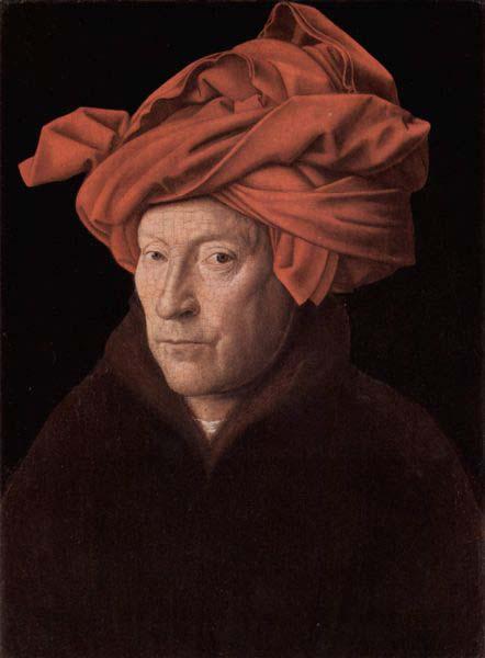 Jan Van Eyck Portrait of a Man in a Turban possibly a self-portrait Sweden oil painting art